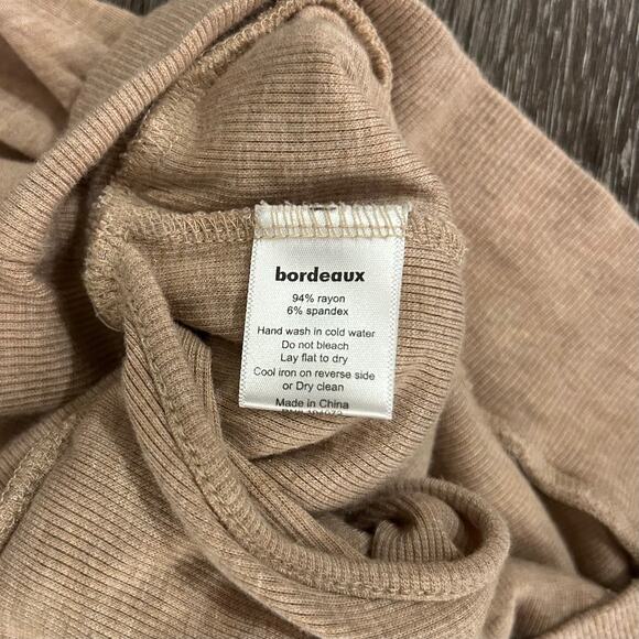 Anthropologie Olga Kapustina Draped Surplice Sleeveless Top Tan Sz M Chic Blouse - Picture 11 of 14